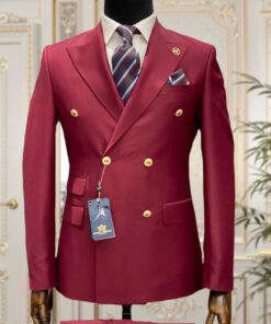 Wine Double Breasted —– Handmade Wine Outfit Formal Business Suit Shirt Pants double breasted suit