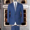 2 Piece Aqua Blue Suit —– Experience sophistication and timeless style with our impeccably tailored gray suit.